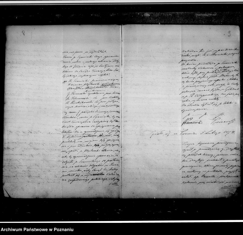 image.from.unit.number "Protokoły zebrań zarządu w Śremie. Luźne wycinki prasowe poświęcone osobie Konstantego Sczanieckiego- po jego śmierci- prezes Towarzystwa gostyńskiego."