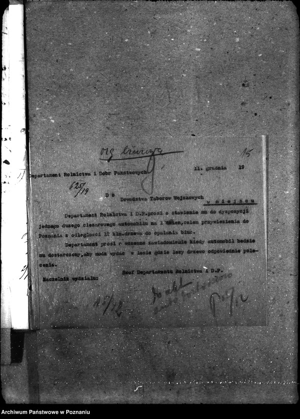 Obraz 18 z jednostki "Sprawy gospodarcze-ogólne Opał departamentu"