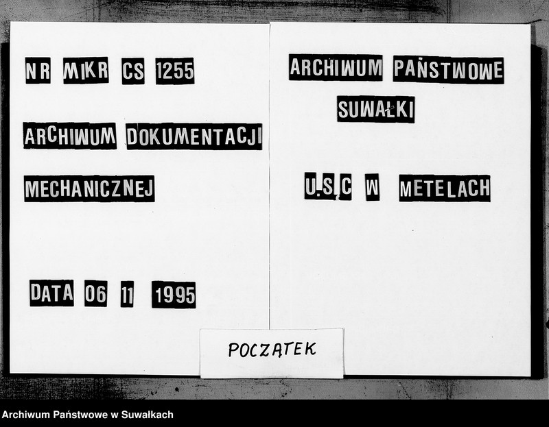 image.from.unit.number "Kniga Duplikat Aktow brakosočetanii, o roždenii i o smerti v Metel