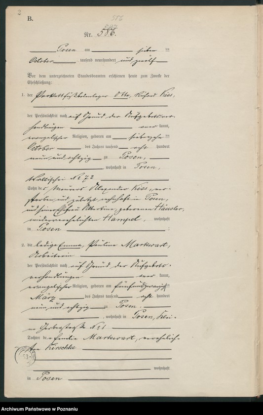 Obraz 4 z jednostki "Księga miejscowa małżeństw tom III [Rejestr główny małżeństw]"