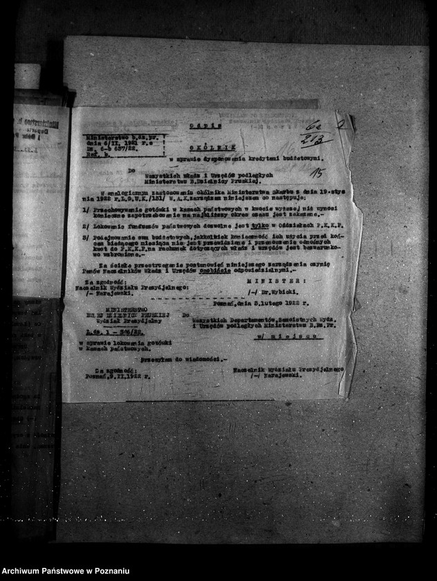 Obraz 19 z jednostki "Sprawy szczegółowo-- administracyjne. Okólniki wewnętrzne"