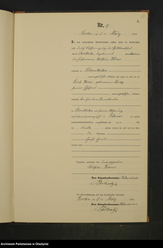 Obraz 12 z jednostki "Geburts-Neben-Register Nr 1 - 48"