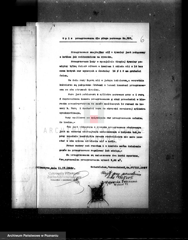 Obraz 13 z jednostki "Cukrownia w Witaszycach nr woj. kotła 6107"