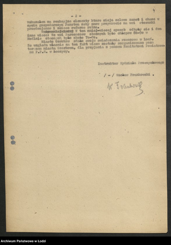 Obraz 5 z jednostki "Sprawozdania instruktora [Wydziału] z wyjazdów w teren"