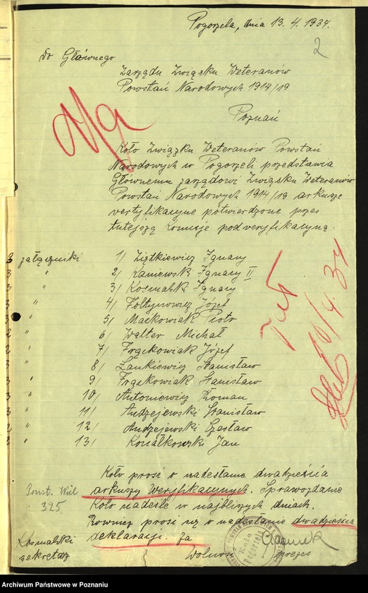 Obraz 5 z jednostki "Pogorzela, powiat Krotoszyn - akta koła."