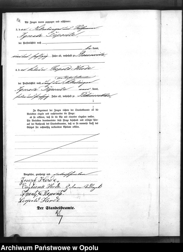 Obraz 17 z jednostki "Urząd Stanu Cywilnego w Baborowie. Ksiega małżeństw miejscowa rok 1883"