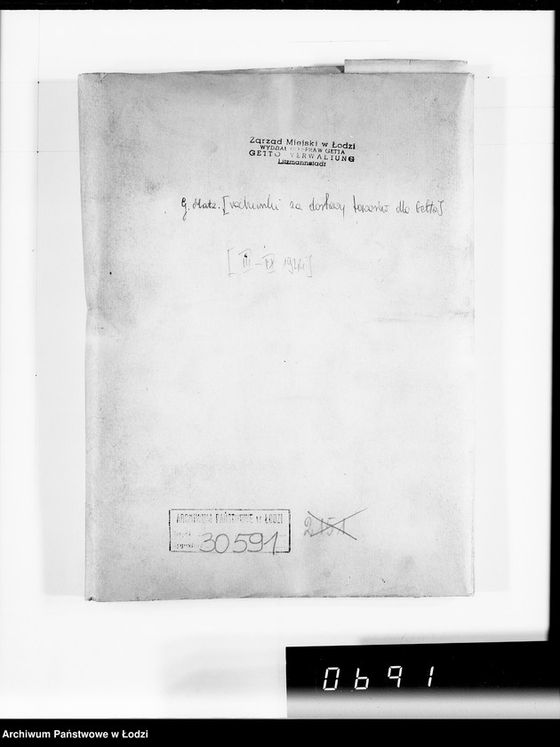 Obraz 4 z jednostki "G.Matz [rachunki za dostawy towarów dla Getta]"