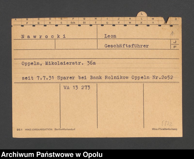 Obraz 3 z jednostki "[Nawrocki Leon, Oppeln]"