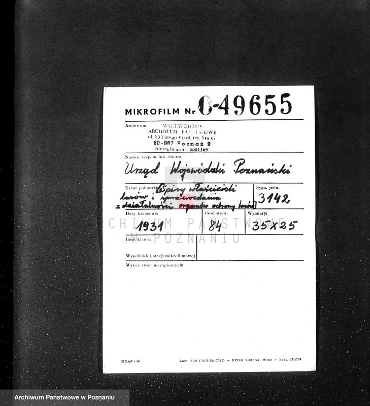 image.from.unit.number "/Spisy właścicieli lasów i sprawozdania z działalności organów ochrony lasów/"