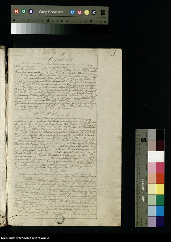 image.from.unit.number "Księga aktów stanu cywilnego Gminy Parafii Koniusza w Obwodzie Miechowskim, Powiecie Krakowskim na rok 1821"