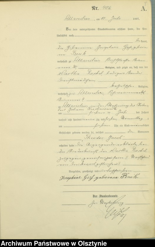 image.from.unit.number "Geburts-Haupt-Register Tom II,Nr 400 - 789"