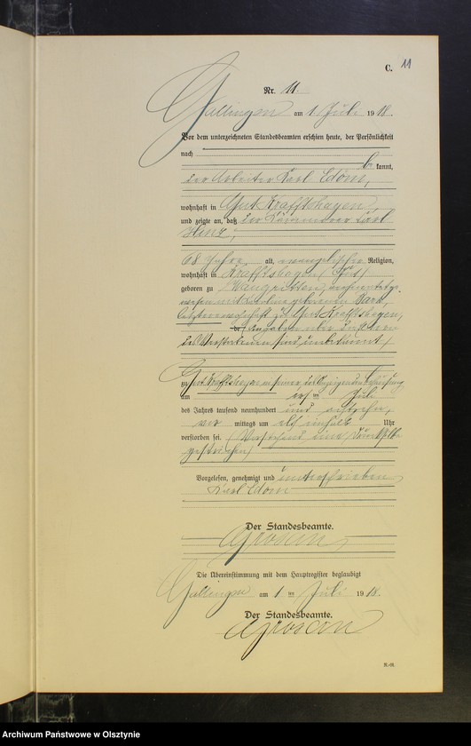 image.from.unit.number "Sterbe-Neben-Register Nr 1 - 40 [ Księga zgonów - wtóropis ]"