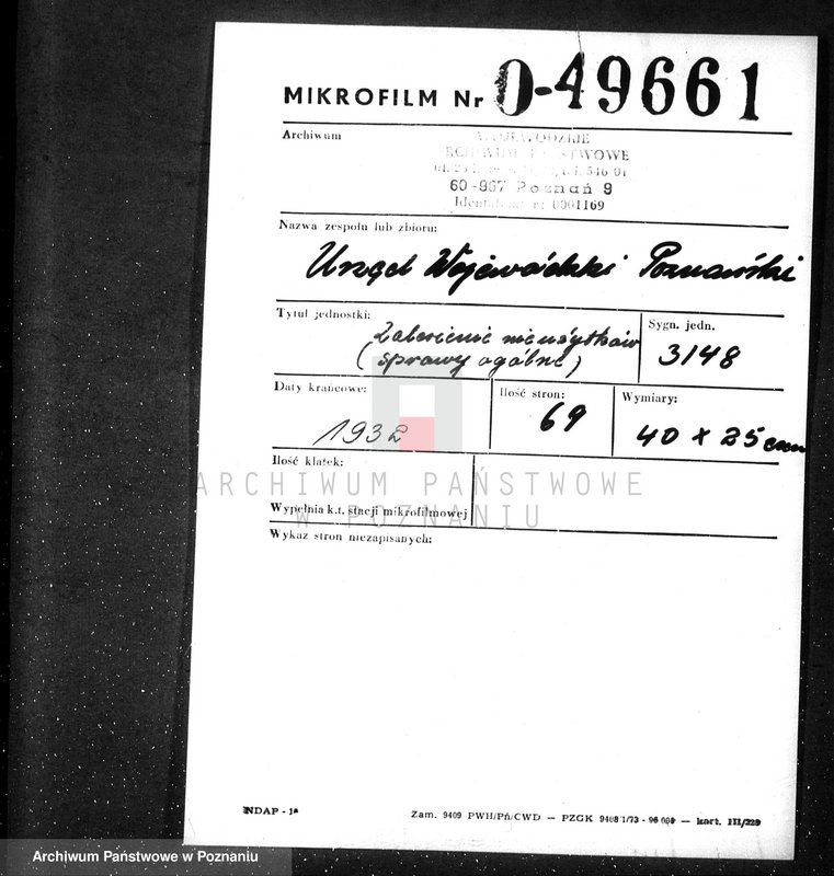 Obraz 2 z jednostki "Zalesienie nieużytków /sprawy ogólne/"