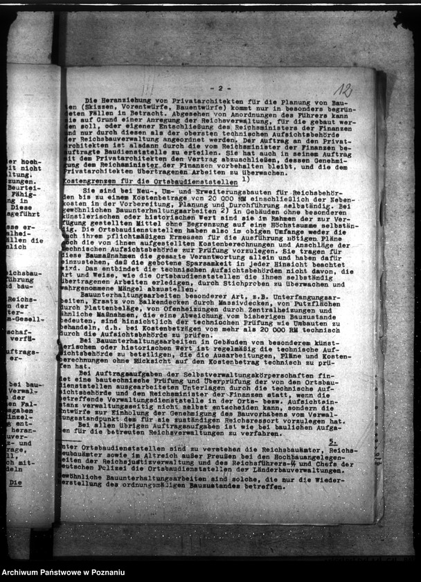 Obraz 16 z jednostki "Verwaltungsangelegenheiten der Reichsbauämter"