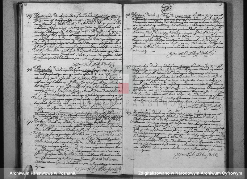 Obraz 10 z jednostki "Księga urodzeń, małżeństw i zgonów"