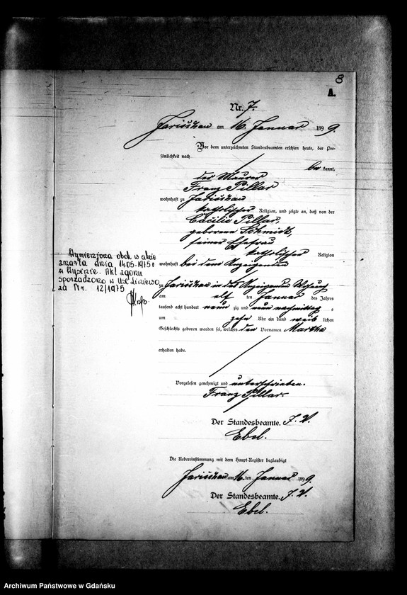 Obraz 12 z jednostki "Księga urodzeń"