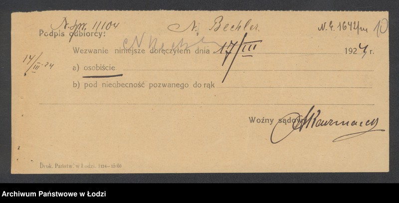 Obraz 12 z jednostki "Natan Bechler- sprzedaż materiałów piśmiennych i muzycznych"