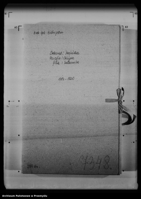 image.from.unit.number "[Kopie ksiąg metrykalnych parafii Chliple z filią Sadkowice (dekanat Mościska)]"