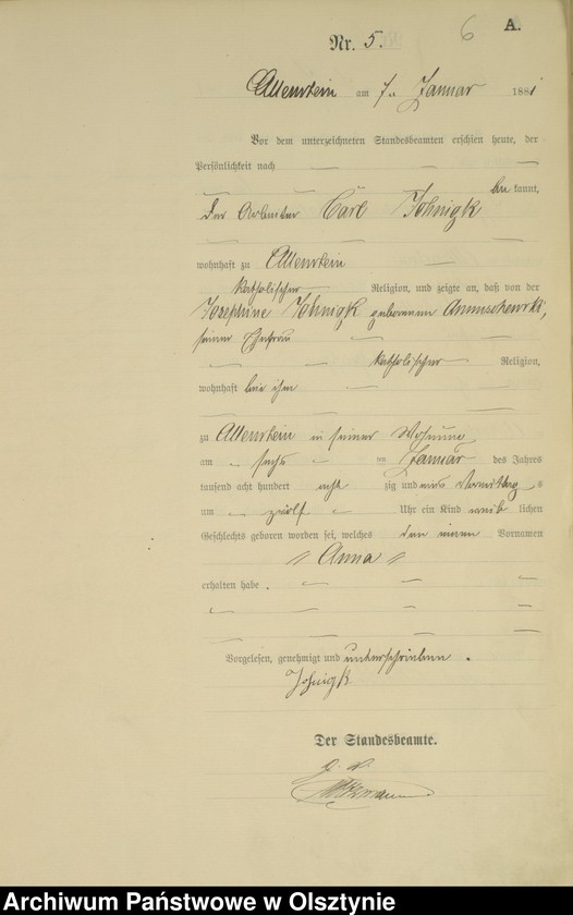 image.from.unit.number "Geburts-Haupt-Register Nr 1 - 316"