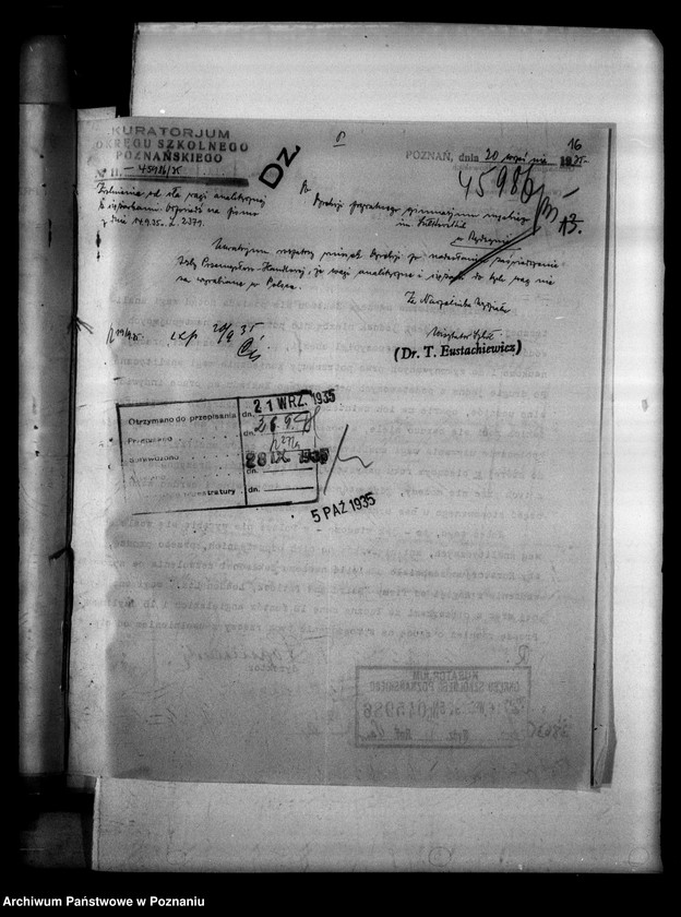 Obraz 19 z jednostki "Prywatne Gimnazjum imienia Sułkowskich- Rydzyna [sprawozdanie z egzaminu dojrzałości wraz z wykazem abiturientów]"