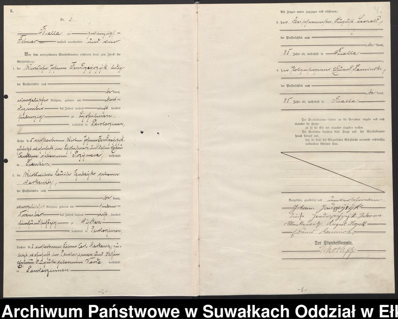 image.from.unit.number "[Heirats-Haupt-Register des Königlichen Preussischen Standes-Amtes Bialla Kreis Johannisburg]"