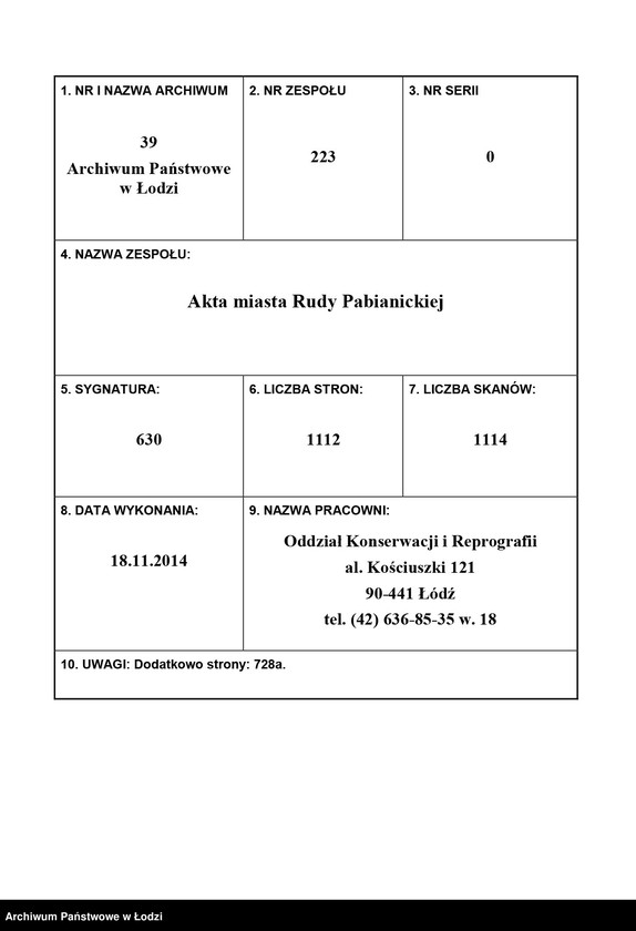 image.from.unit.number "Dokumenty do rejestru mieszkańców Rudy Pabianickiej. Kebsch Helena - Kühnel Olga"