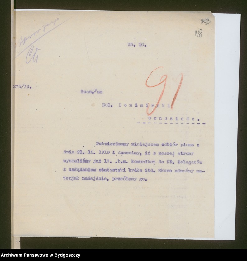 image.from.unit.number "Sprawy aprowizacyjne [wywóz żywności do Gdańska i Niemiec]"