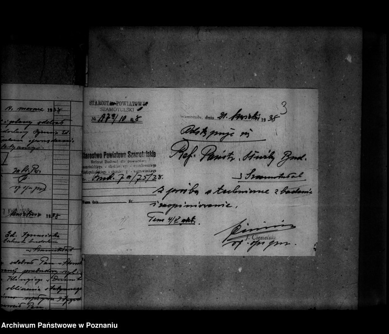 Obraz 7 z jednostki "Zatwierdzenie projektu zmiany zakładu przemysłowego /młyna motorowego/ w Dusznikach powiat szamotulski"