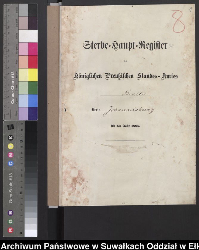 image.from.unit.number "Sterbe-Haupt-Register des Königlichen Preussischen Standes-Amtes Bialla Kreis Johannisburg"