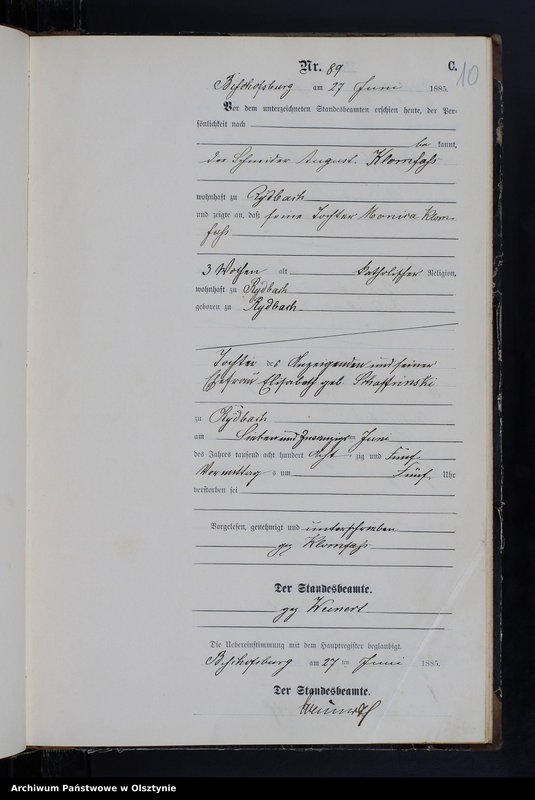 image.from.unit.number "Sterbe-Neben-Register Tom II,Nr 81 - 180"