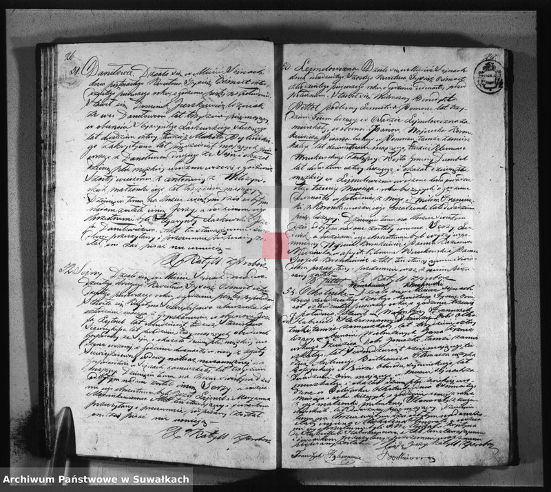 image.from.unit.number "Akta urodzonych, zaślubionych i umarłych parafii sejneńskiej z roku 1841"