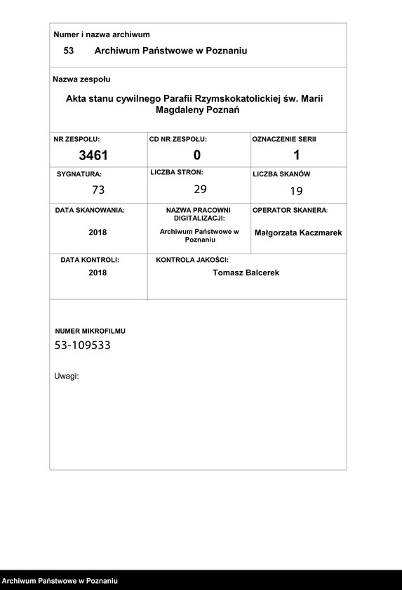 Obraz 1 z jednostki "Księga urodzin"