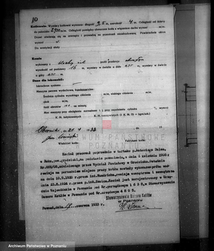 Obraz 14 z jednostki "Przetwórnia padliny Nessela w Obornikach nr woj. 5987"