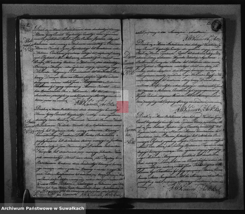 image.from.unit.number "Księga Duplikat Urodzonych, Zaślubionych Umarłych z roku 1834 Parafij Bakałarzewskiey Przeznaczona do Archiwum Hipotecznego Powiatu Dąbrowskiego"