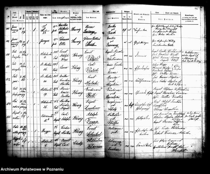 Obraz 13 z jednostki "[Akta zgonów, ślubów, urodzeń i chrztów]"