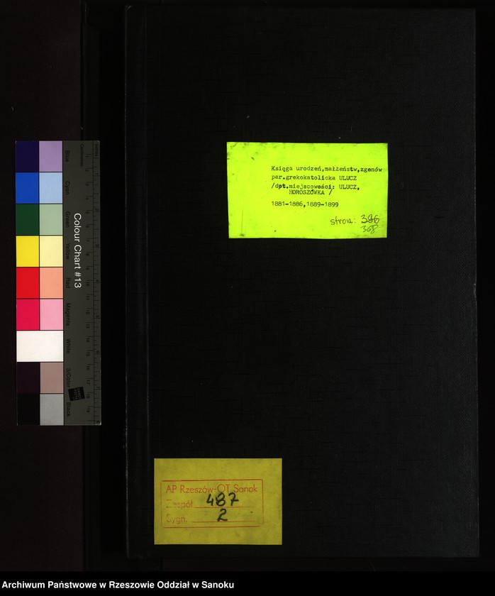 image.from.unit.number "Księga urodzeń, małżeństw, zgonów dla miejscowosci Ulucz, Horoszówka (Hroszówka)"