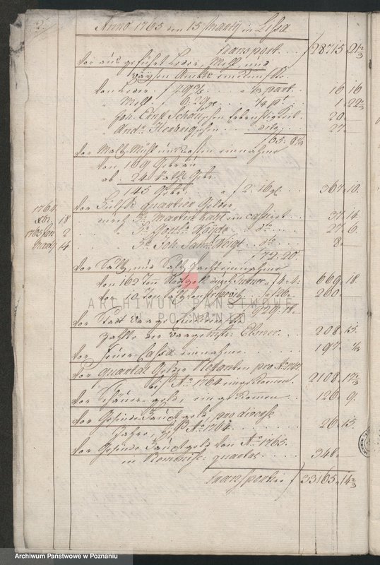 Obraz 4 z jednostki "Quartalrechnungen der Stadt Lissa; język niemiecki"