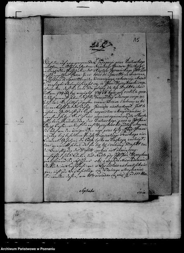 Obraz 20 z jednostki "Die Entlassung und Pensionierung des Herrn Oberförsters von Wyrzykowski zu Moschin /Mosina/."