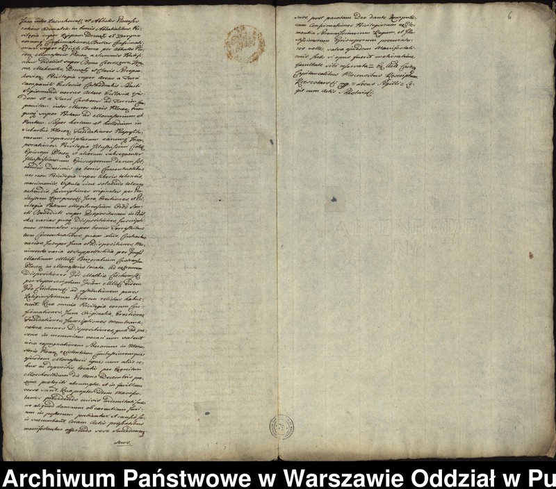 image.from.unit.number "Ekstrakt z ks. gr. płockich manifestacji konwentu z 1706 r., stwierdzającej, że wszystkie dokumenty znajdujące się w klasztorze płockim spłonęły 9 grudnia 1705 r. spalone przez wojska moskiewskie"