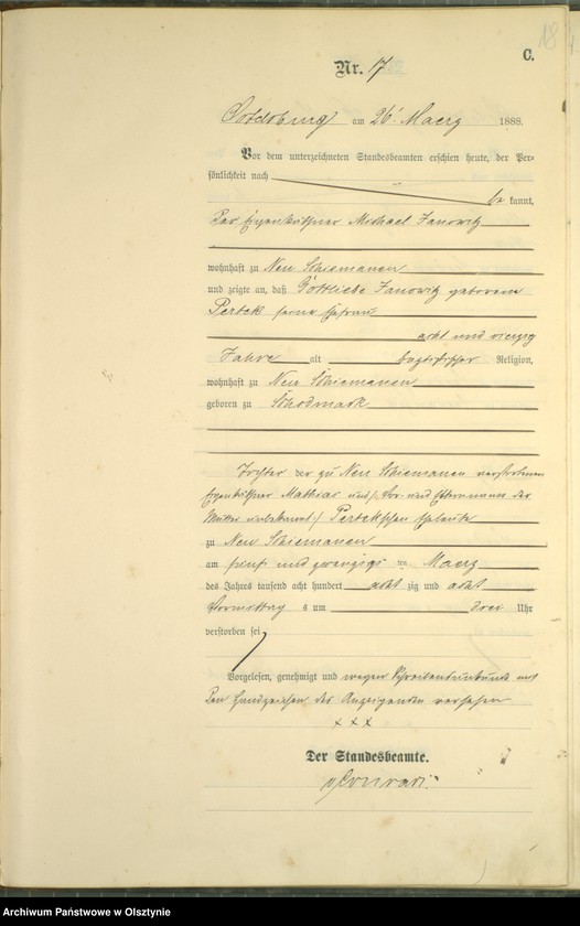 image.from.unit.number "Sterbe-Haupt-Register Nr 1 - 75"