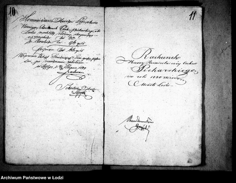 Obraz 9 z jednostki "Akta tyczące się rachunków i wszelkich korespondencji cechu piekarskiego"