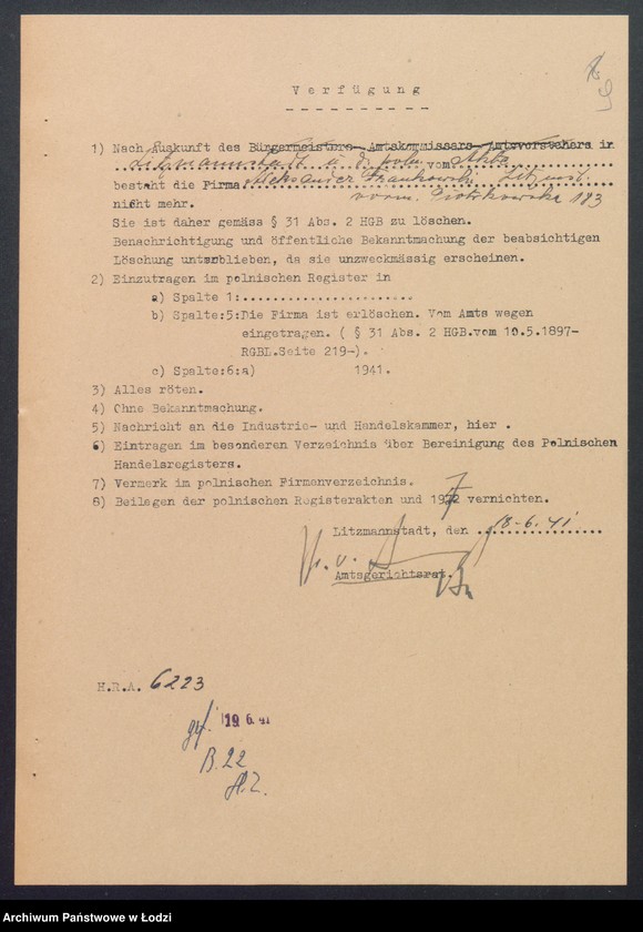 Obraz 11 z jednostki "Aleksander Frakowski – zakład tapicersko – handlowy"