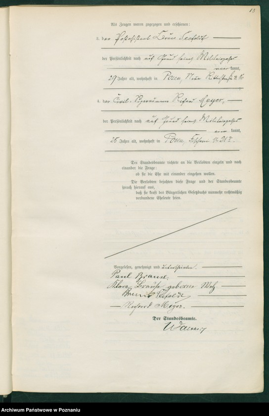 Obraz 15 z jednostki "Księga miejscowa małżeństw t. I"