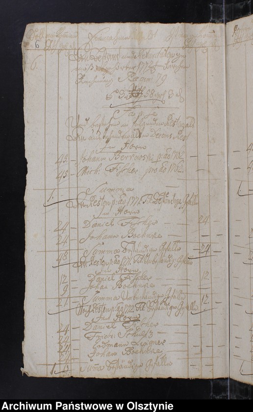 image.from.unit.number "Jahr Kirchen Rechnung aller Einnahme und Ausgabe, wie auch Bau-Rechnung"