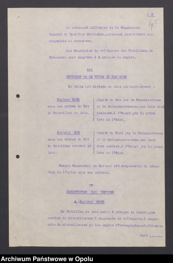 Obraz 7 z jednostki "Instruction pour mise en Etat a Siege d