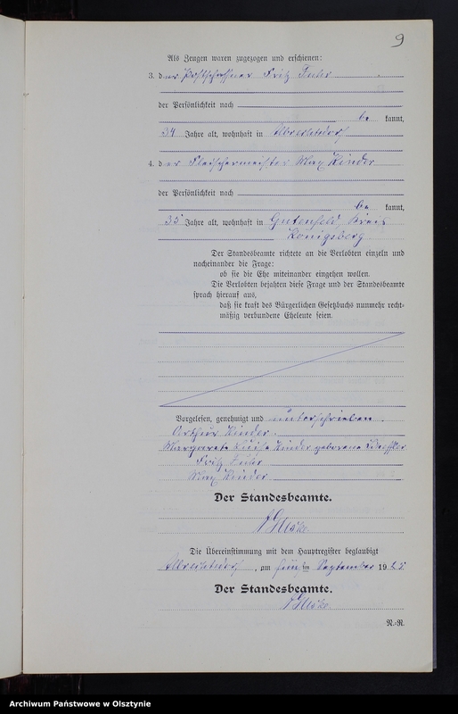 image.from.unit.number "Heiraths-Neben-Register Nr 1 - 9 [ Księga małżeństw - wtóropis ]"