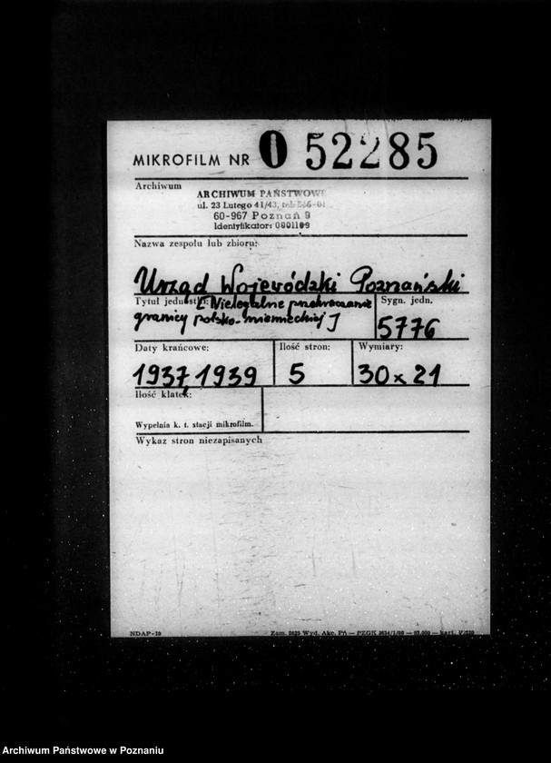 Obraz 2 z jednostki "/Nielegalne przekraczanie granicy polsko-niemieckiej- tajne/"