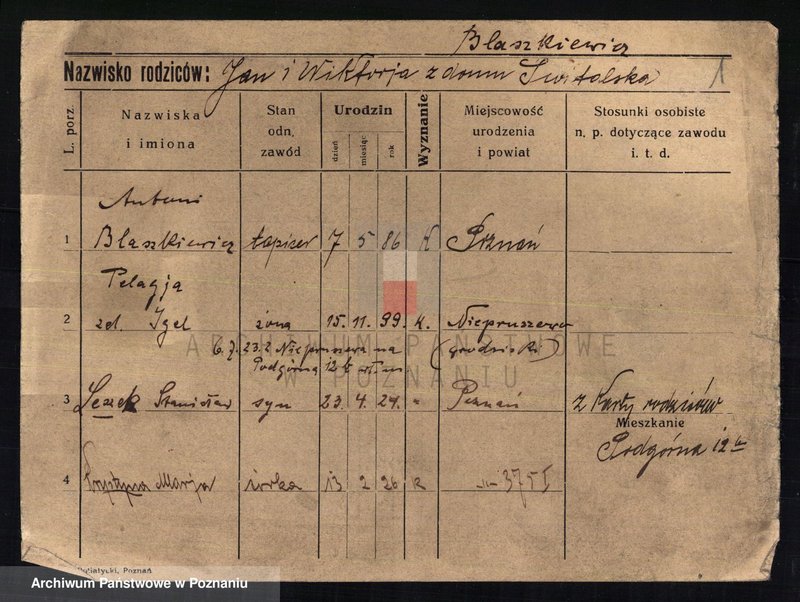 Obraz 3 z jednostki "Błaszkiewicz - Błażejuk"