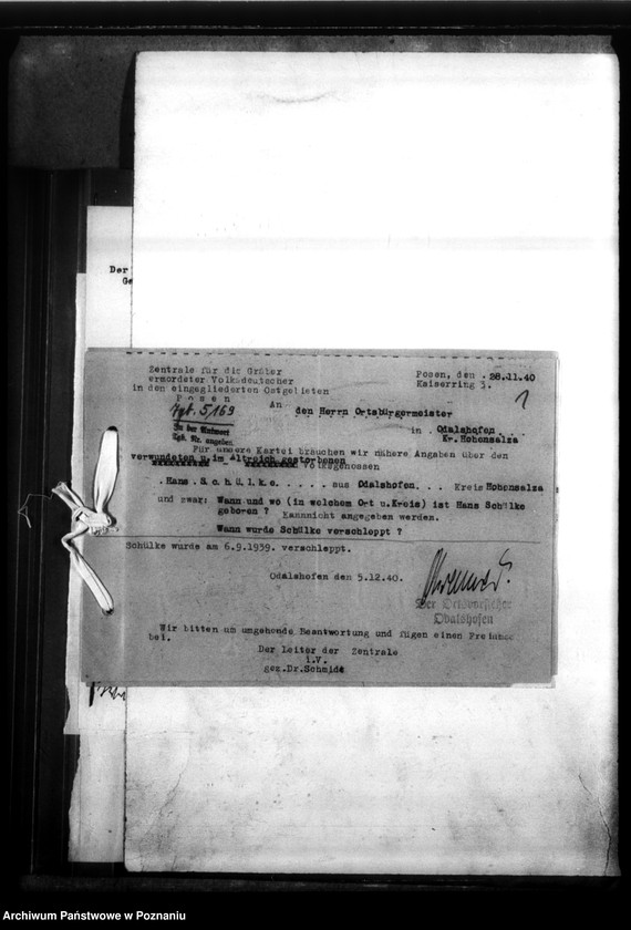 Obraz 5 z jednostki "Hans Schülke aus Odalshofen, Kreis Hohensalza (Inowrocław)"