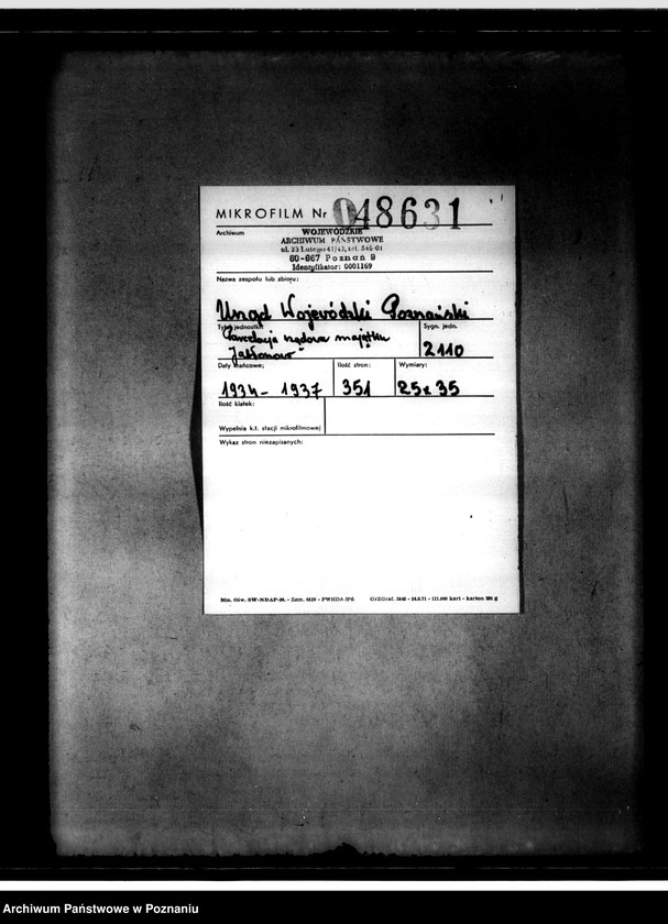 Obraz 2 z jednostki "Parcelacja rządowa majątku Jabłonowo powiat chodzieski"